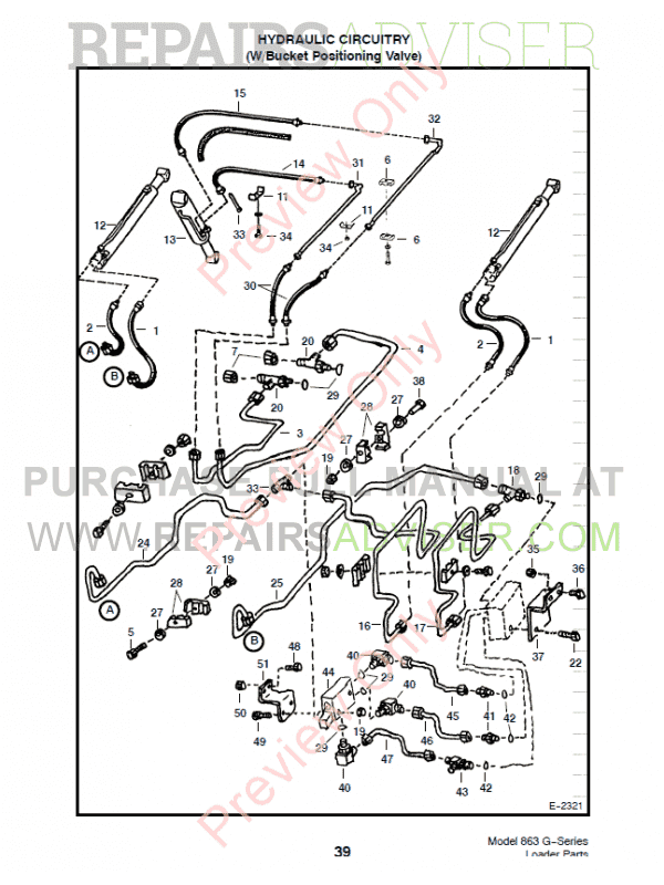 Bobcat 863 G-Series Skid Steer Loader Parts Manual PDF ... f series bobcat 863 parts diagram 