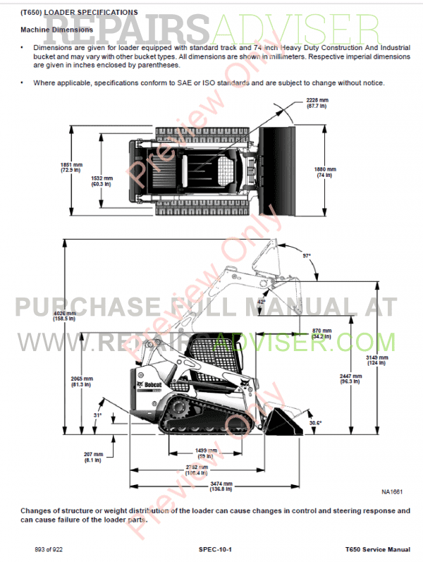 Bobcat Oil Filter Cross Reference Chart