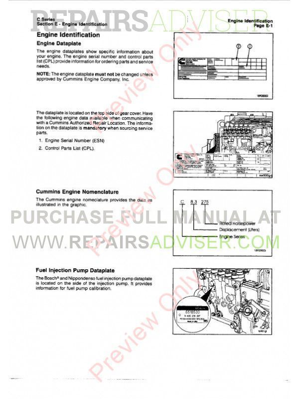 Cummins Repair Manual Free Download