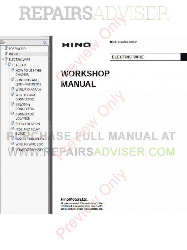 Hino Fm 500 Service Manual