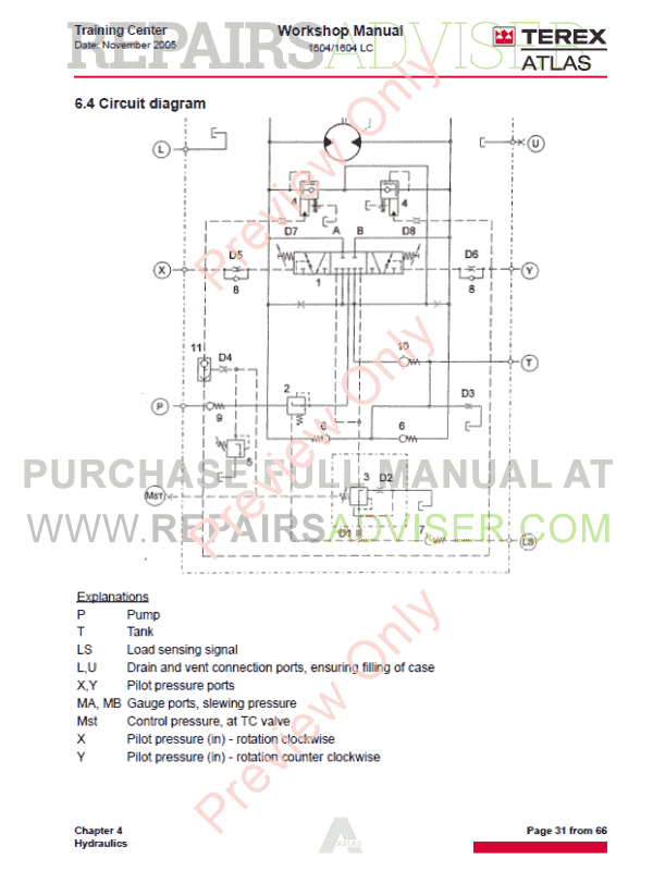 Terex Atlas Tm270 Excavator Hydraulic Diagram Manual Diagram